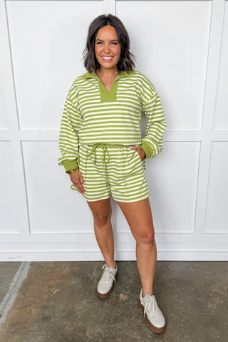 The Cozy Crush Set In Matcha Green