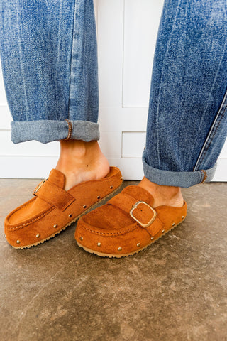 The Briar Buckle Studded Clog Mule