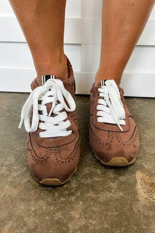 Shu Shop Penelope Chocolate Brown Sneakers