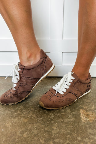 Shu Shop Penelope Chocolate Brown Sneakers