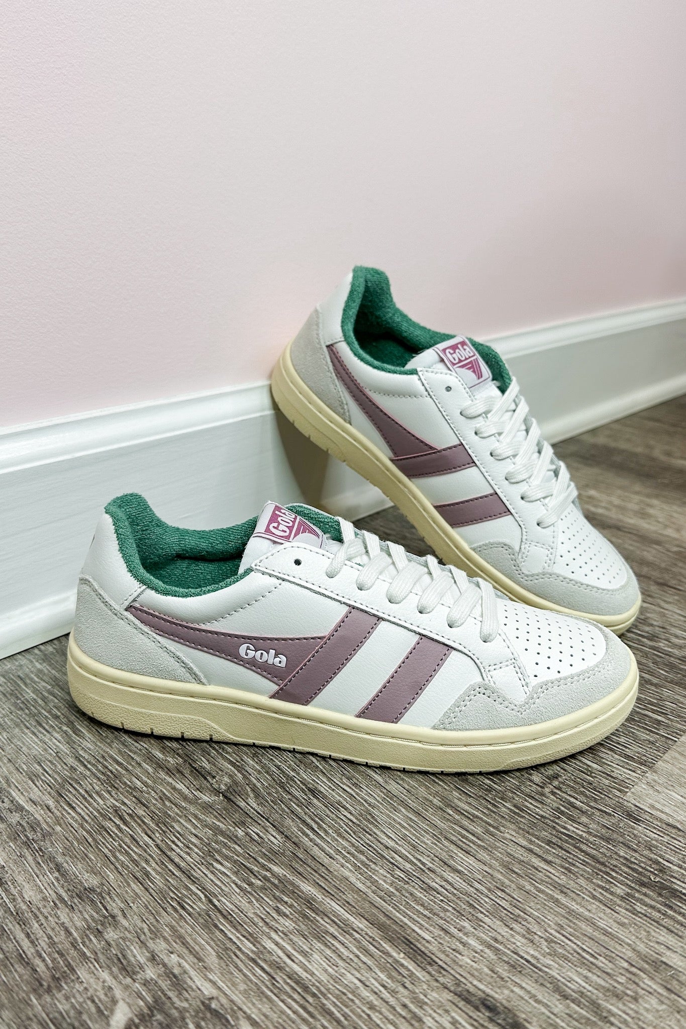 The Gola Eagle Terry Cloth Lined Retro Classic Court Sneaker