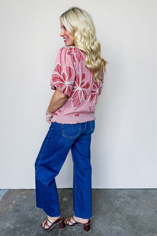 The Wildflower Whimsy Pink Top