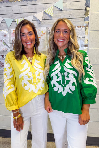 Sweet Tea Classic Top in Lemon