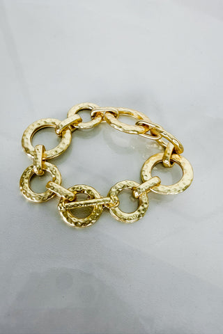 Full Circle Gold Link Bracelet
