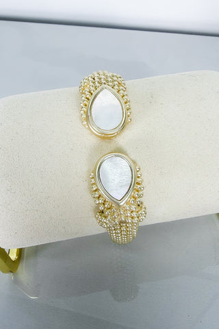 Elegant Twin Teardrop Bangle
