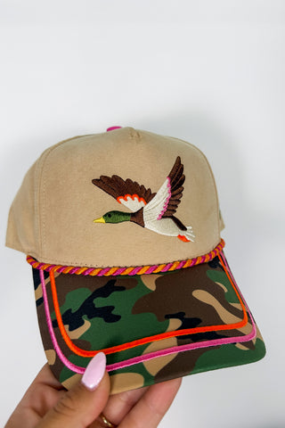 Poppy & Pine Take Flight Mallard Camo Trucker Hat