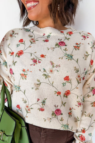 Bloom & Breeze Knit Top in White