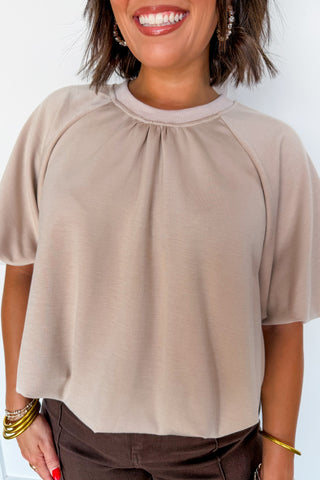 The Effortless Edit Top in Beige