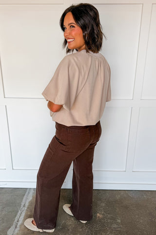The Effortless Edit Top in Beige