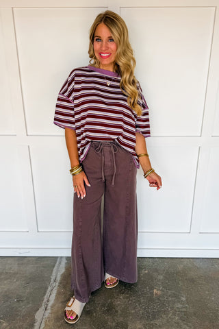 The Ashton Brown Relaxed Wide Leg Pants