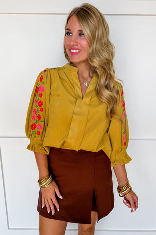 Polished Perfection Skort in Brown