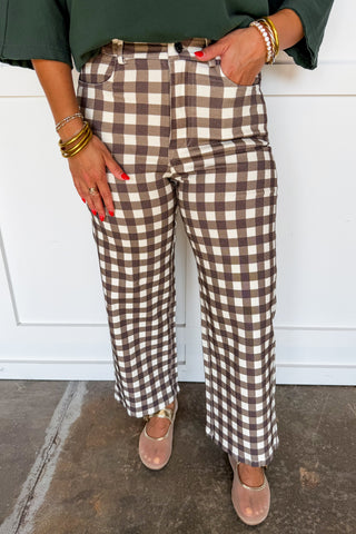 Brown Sugar Gingham Pants