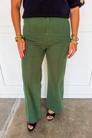 The J&J Staple Pants in Olive