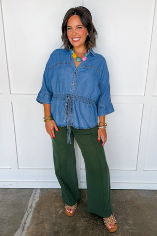 The Willow Chambray Top