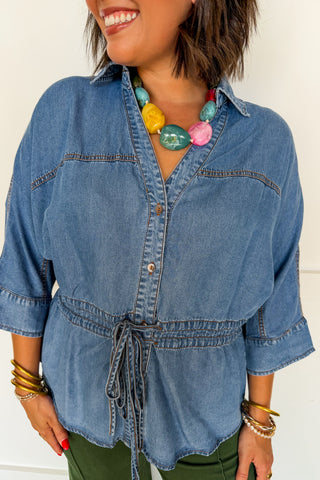 The Willow Chambray Top