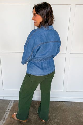 The Willow Chambray Top