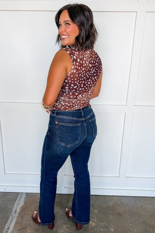 The Emery Fawn Mesh Top