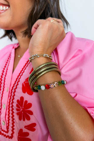 Jewel Tone Glow Bracelet