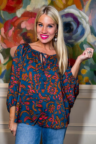 Hot Pink Deal - Boho Bloom Top
