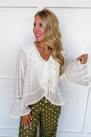 The Eloise Lace Collar Top