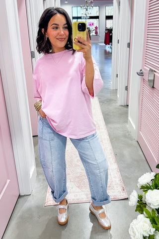 Hot Pink Deal - Back For More Basic Top in Pink