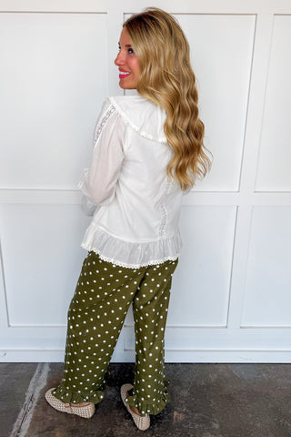 The Eloise Lace Collar Top