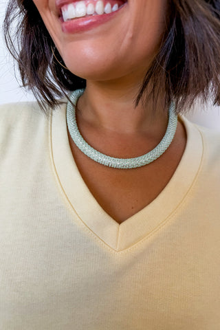 Simply Chic Necklace in Sage