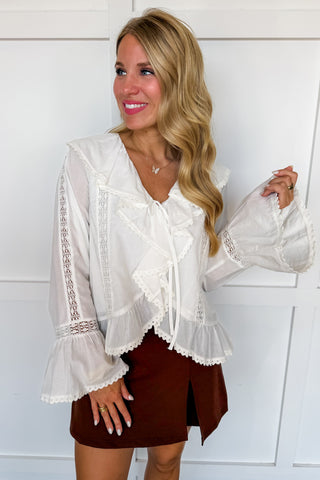 The Eloise Lace Collar Top