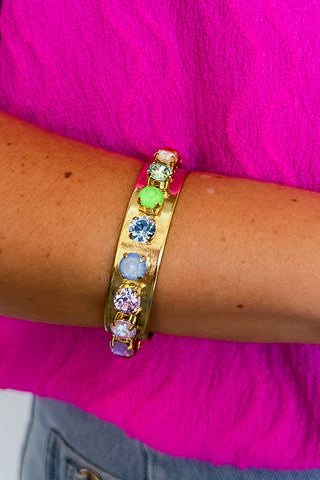 Tova Nyon Cuff Bracelet in Fairy Dust