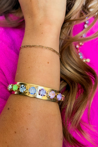 Tova Nyon Cuff Bracelet in Fairy Dust