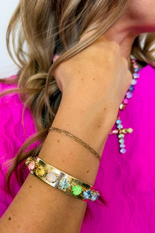 Tova Nyon Cuff Bracelet in Fairy Dust