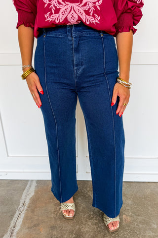 The J&J Staple Pants in Dark Denim