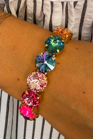 Tova Croatia Stretch Bracelet in Watermelon