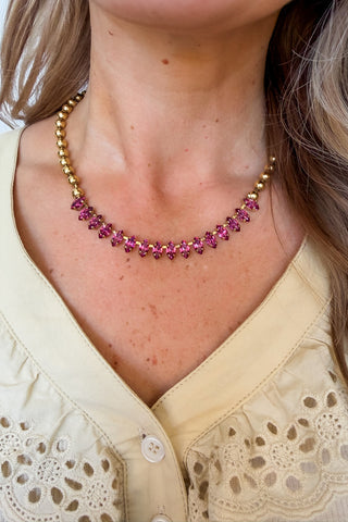 Tova Perry Necklace in Dark Rose