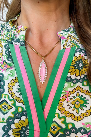Tova Alyssa Necklace in Petal Pink