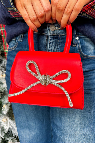 The Sparkle Season Hangbag in Red