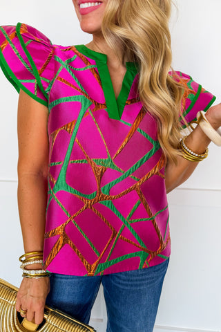 Girls Night Out Magenta Top