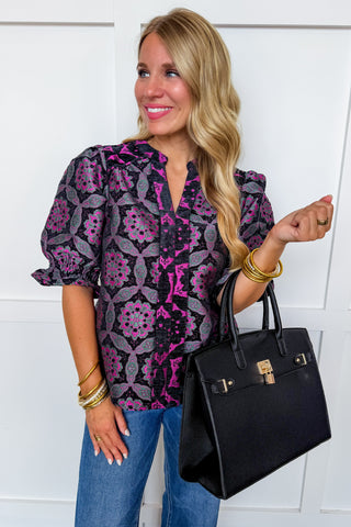 Midnight Mosaic Top