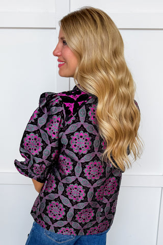 Midnight Mosaic Top