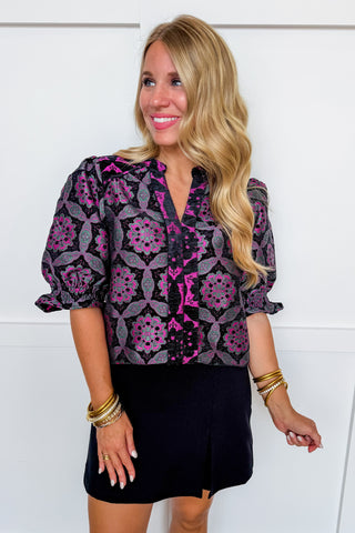 Midnight Mosaic Top