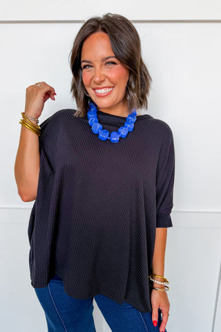Bold & Beautiful Necklace & Earring Set in Blue