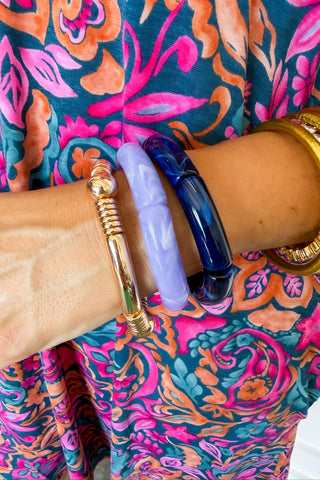 Modern Classic Bracelet Stack in Lavender