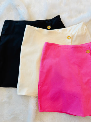 Dear Scarlett Palm Beach Wrap Skort in Pink