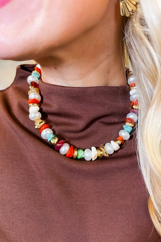 Color Crush Pearl Necklace by Treasure Jewels