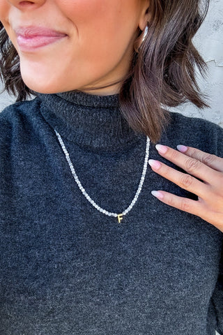 Beaded Inital Necklace