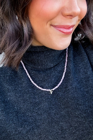 Beaded Inital Necklace
