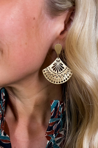 The Alexie Gold Earrings by Michelle McDowell