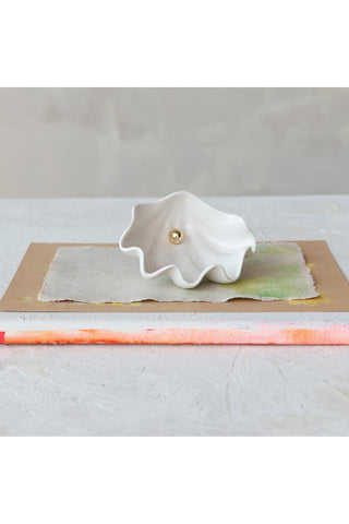 Pearl Tide Clam Shell Trinket Dish