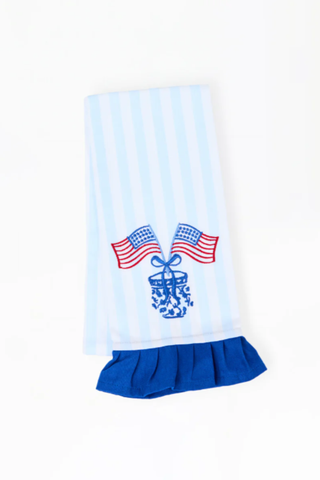 Mary Square American Flag Tea Towel