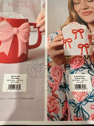 67481 Sculpted Bows Organic Mug